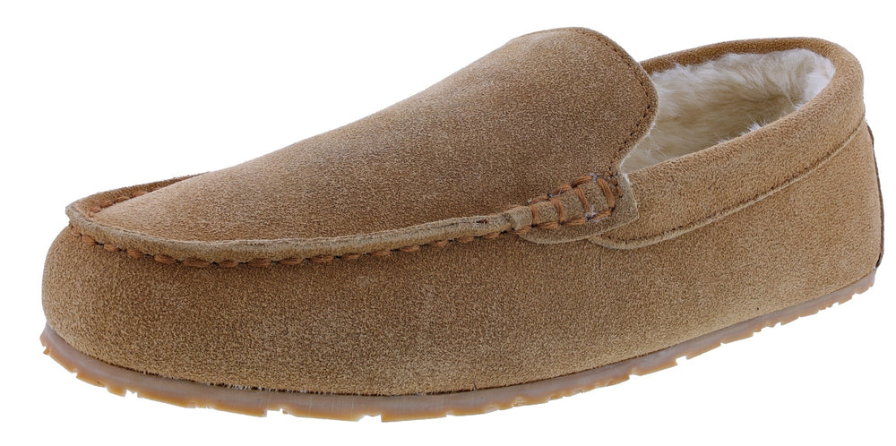 Men's Cozy Memory Foam Suede Slippers with Fuzzy Plush Wool-Like Linin –  Drift Shoes
